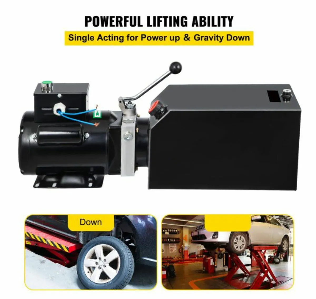 14L Car Lift Hydraulic Power Unit 60hz 1HP - Image 3