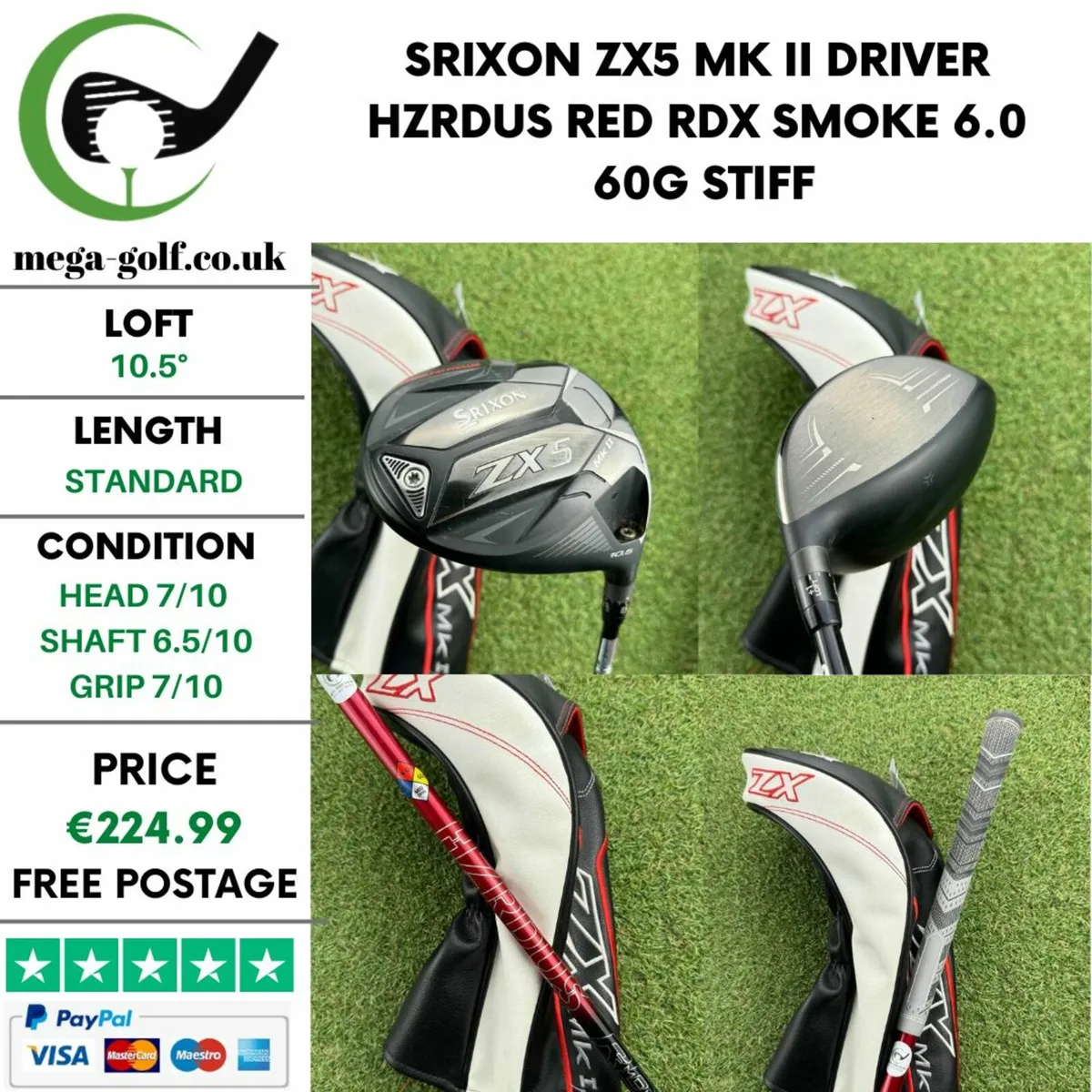 Srixon ZX5 Mk II Driver / 10.5° / Stiff - Image 1