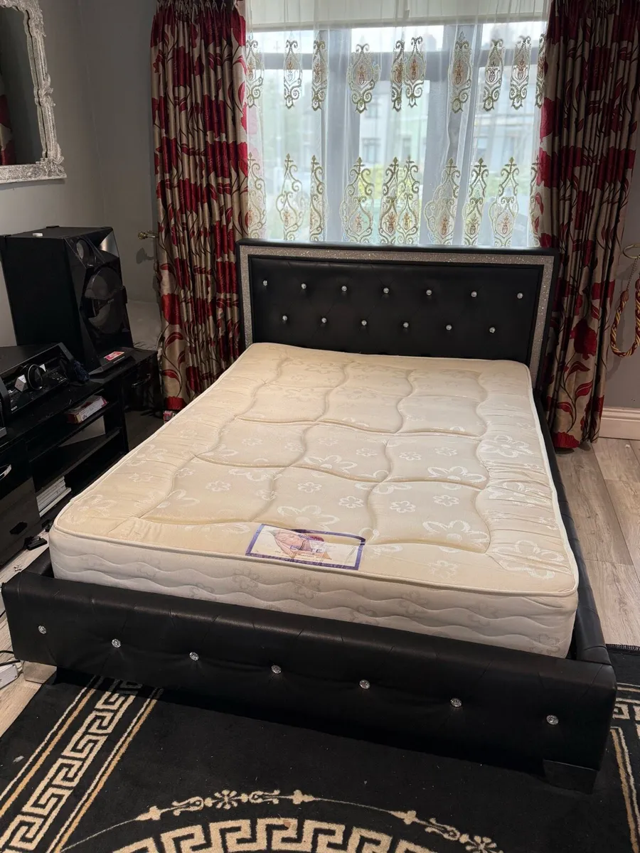 Double Bed and Mattress - Image 1