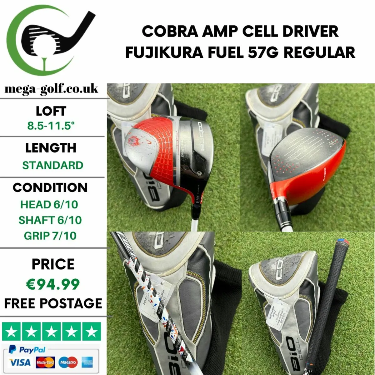 Cobra Amp Cell Driver / 8.5-11.5° / Regular - Image 1