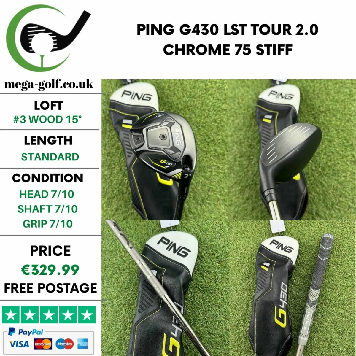 Ping G430 Lst #3 Wood 15° / Stiff - Image 1