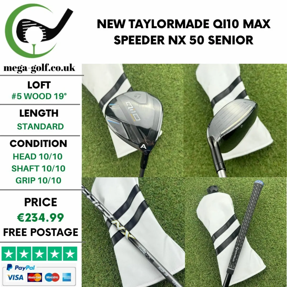New Taylormade Qi10 Max #5 Wood 19° / Senior - Image 1
