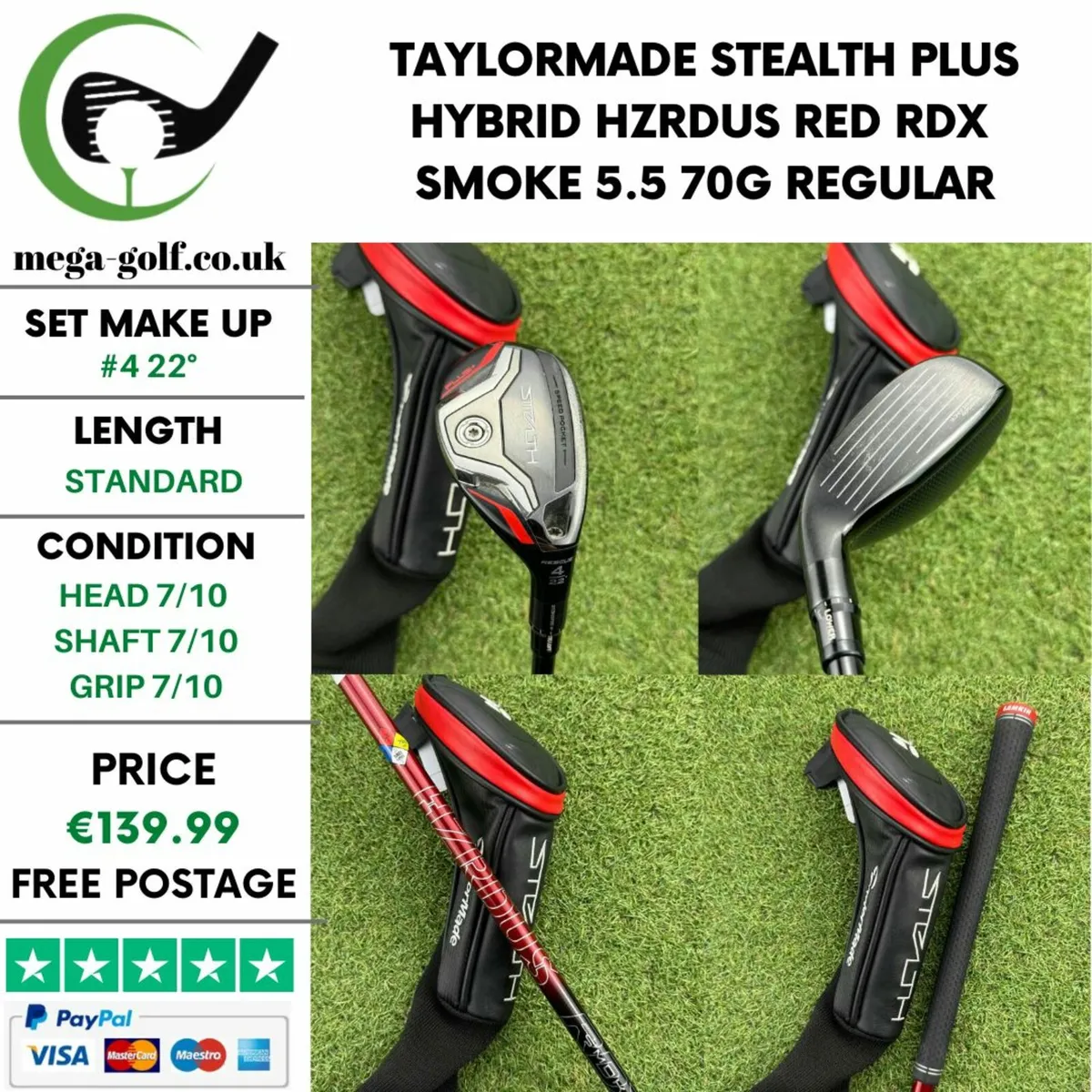Taylormade Stealth Plus Hybrid / #4 22° / Regular - Image 1