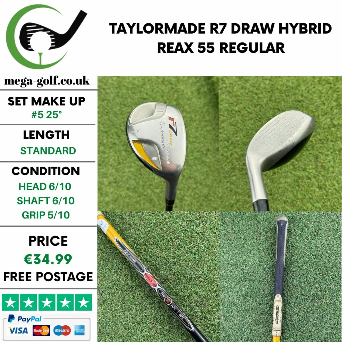 Taylormade R7 Draw Hybrid / #5 25° / Regular - Image 1