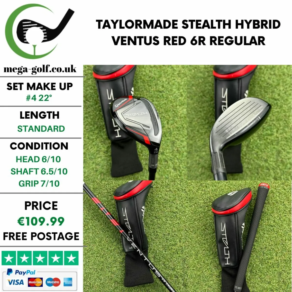 Taylormade Stealth Hybrid / #4 22° / Regular - Image 1