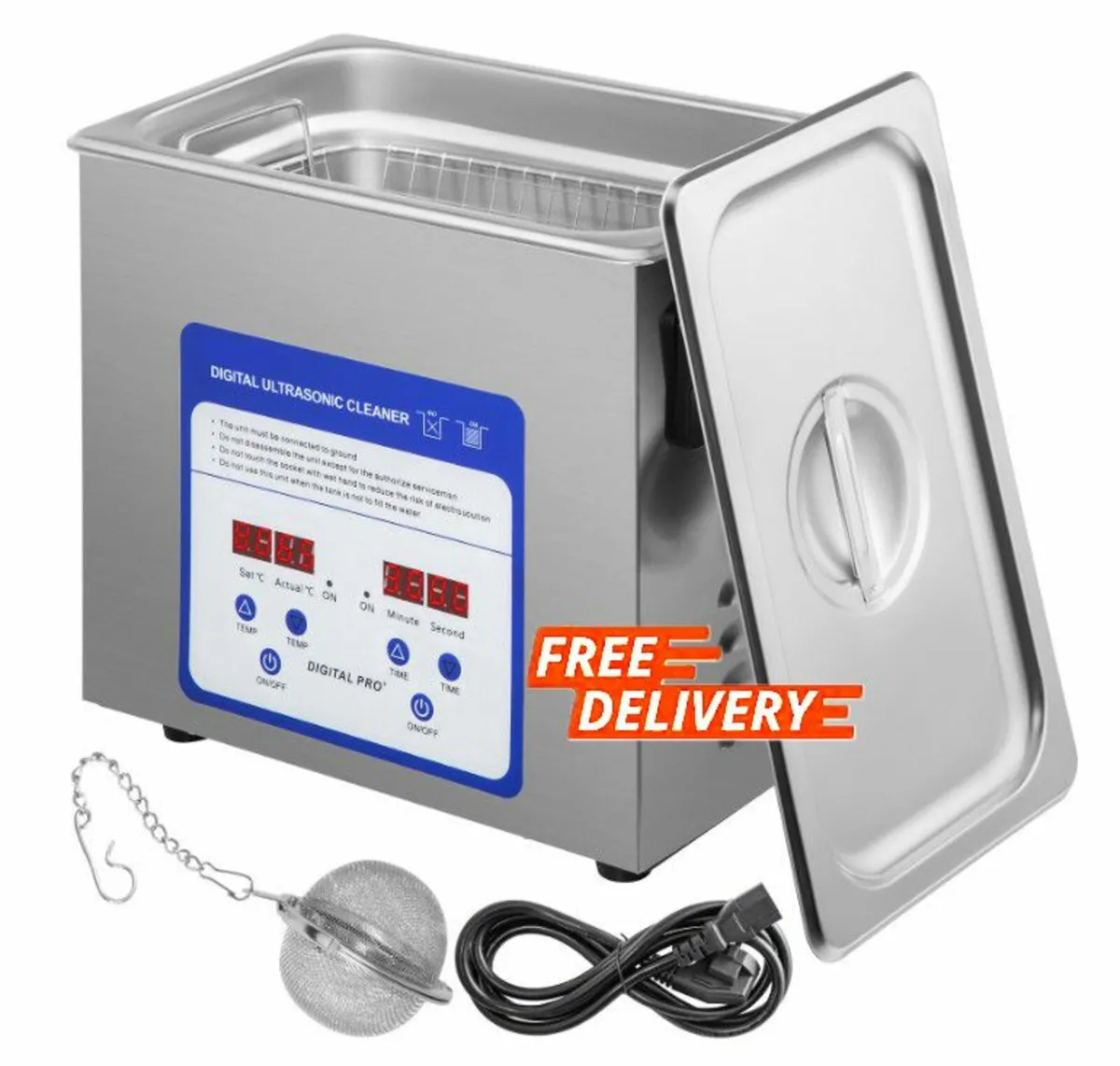 Digital Ultrasonic Cleaner 3L Ultrasonic Cleaning - Image 1