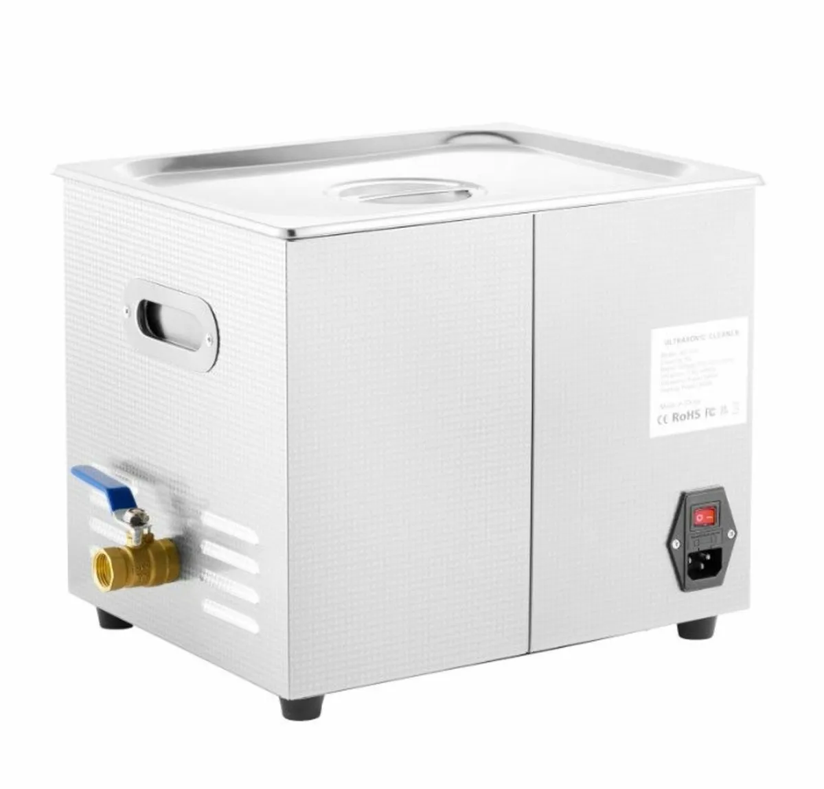 10L Stainless Steel Ultrasonic Cleaning Machine - Image 2