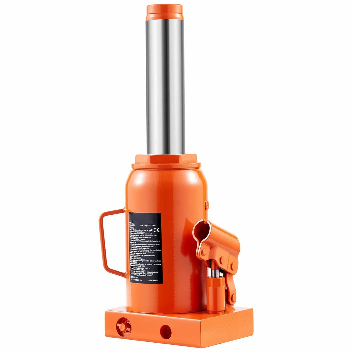 Hydraulic Bottle Jack 30 Ton Manual High Lift Auto - Image 2