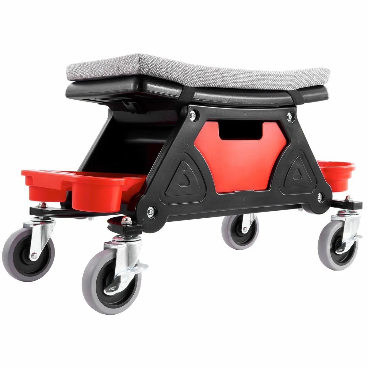 300 LBS Capacity Rolling Mechanic Seat + 4" Wheels - Image 2