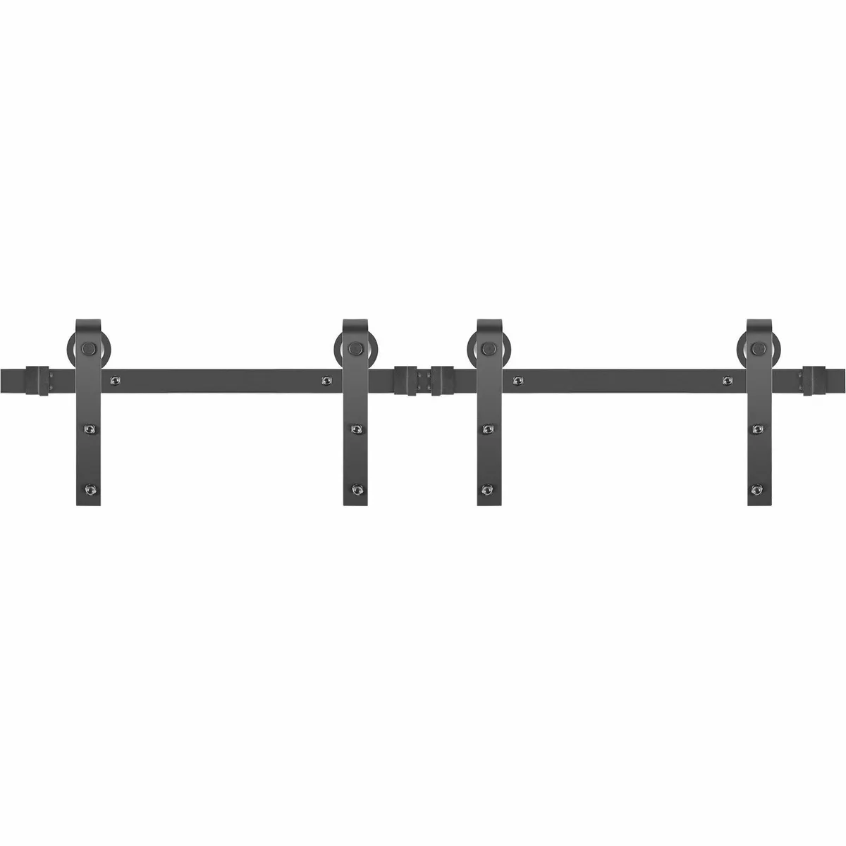 6FT Sliding Barn Door Hardware Kit 330LBS Load cap - Image 2