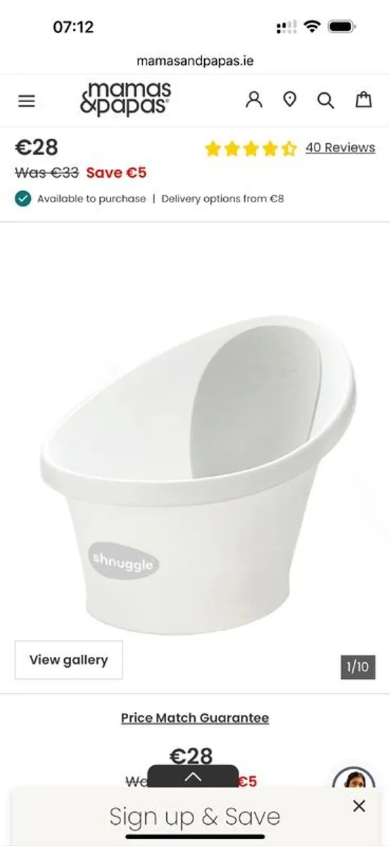 Shuggles baby bath toddler bath washy - Image 1
