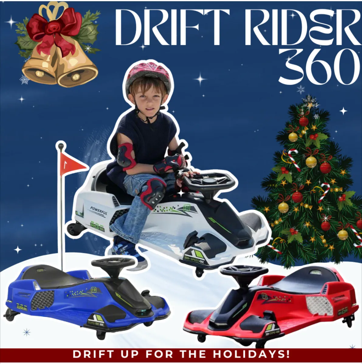 Free Delivery - Drift Rider 360 Electric Karts - Image 1