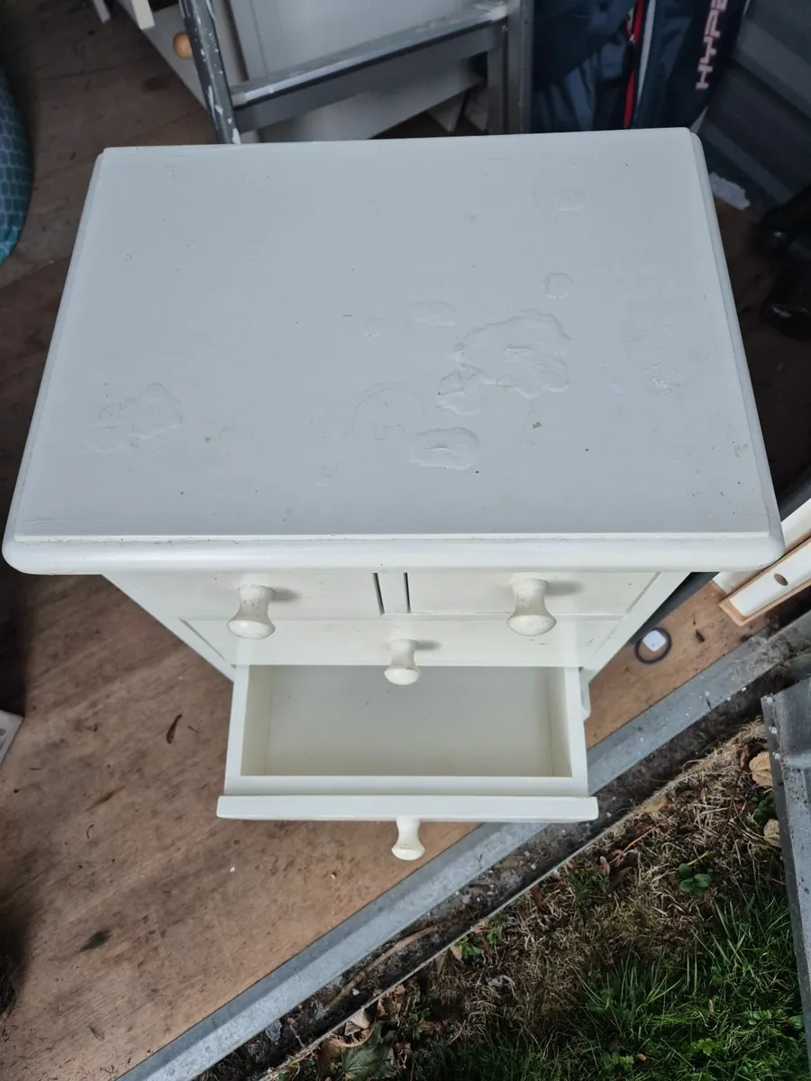 White Bedside Locker - Image 2