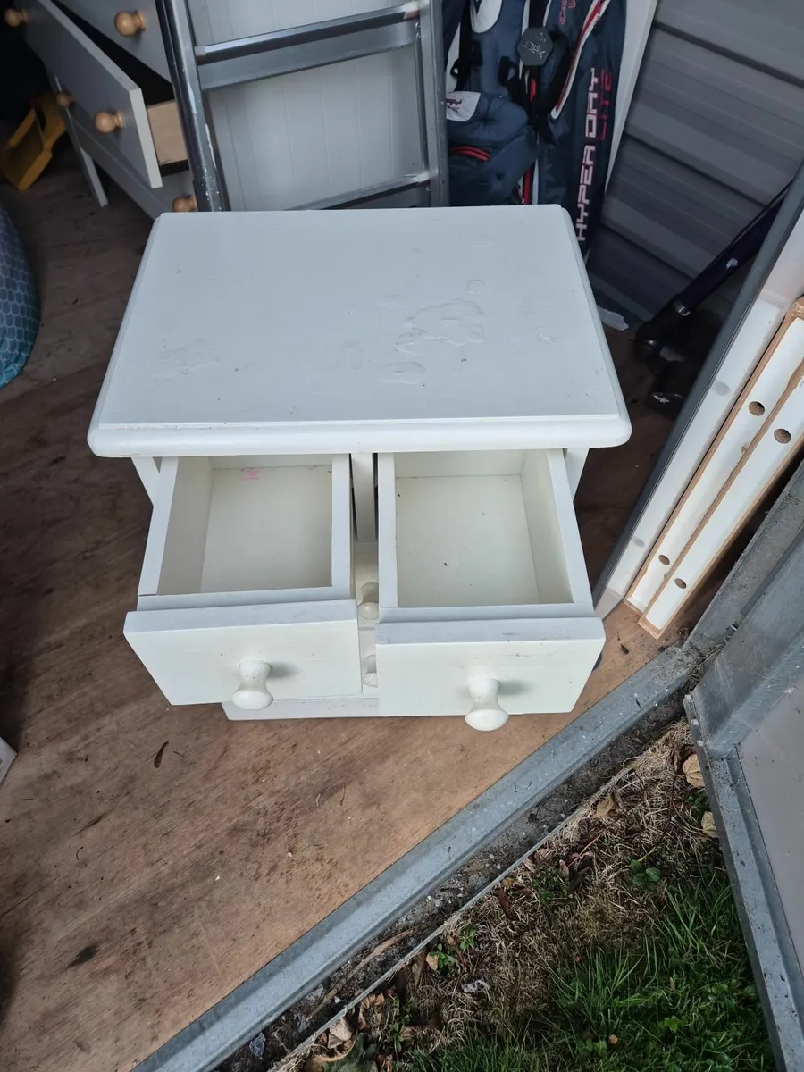 White Bedside Locker - Image 3