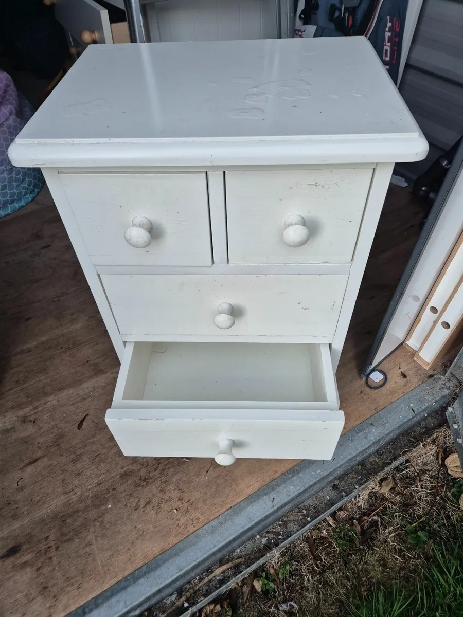 White Bedside Locker - Image 4