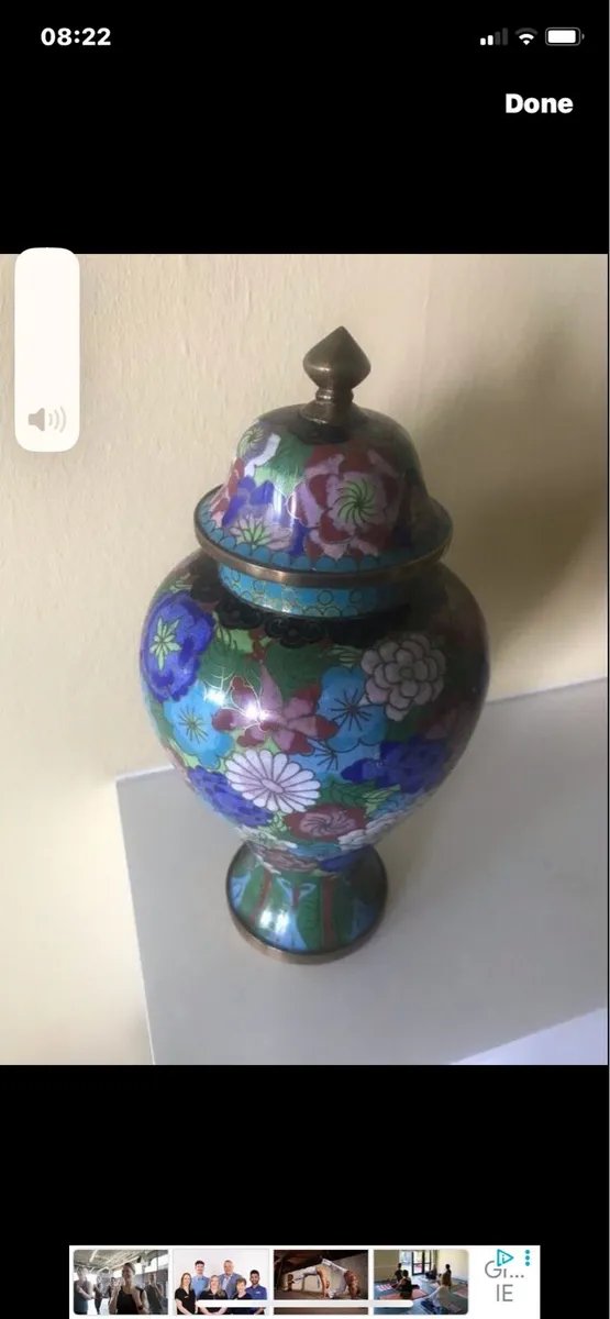 Antique/ Vintage Chinese Cloisonné Jar with lid - Image 2