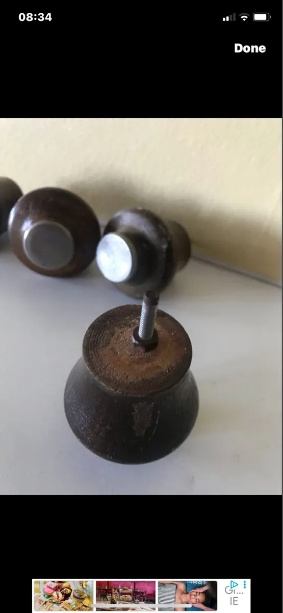 Vintage Timber Drawer Knobs - Image 3