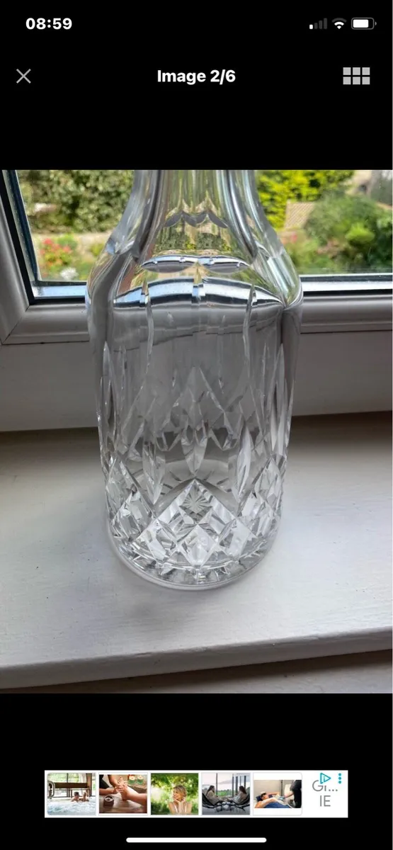 Vintage Waterford Crystal Lismore Decanter - Image 2