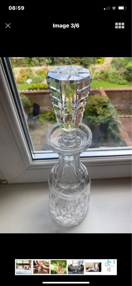 Vintage Waterford Crystal Lismore Decanter - Image 3
