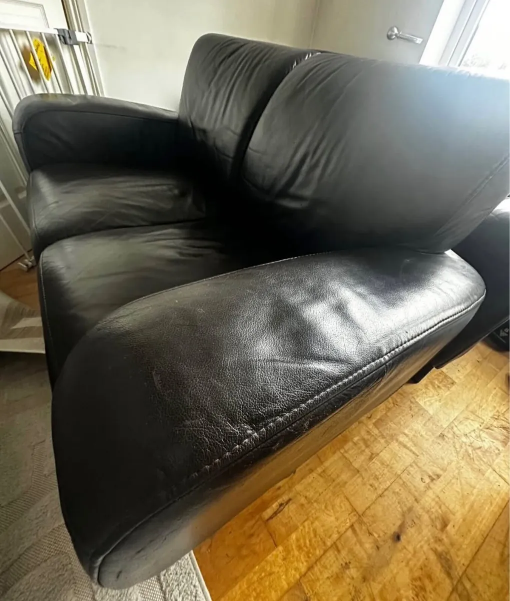 2 & 3 seat brown sofas - Image 3