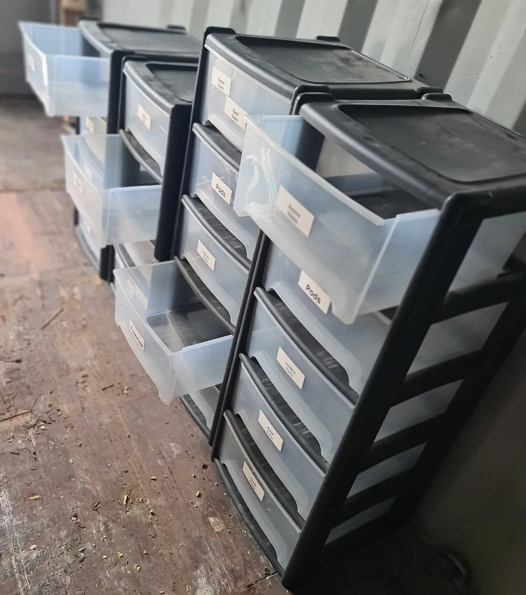 Set of Plastic Storage Drawer Units - Image 2