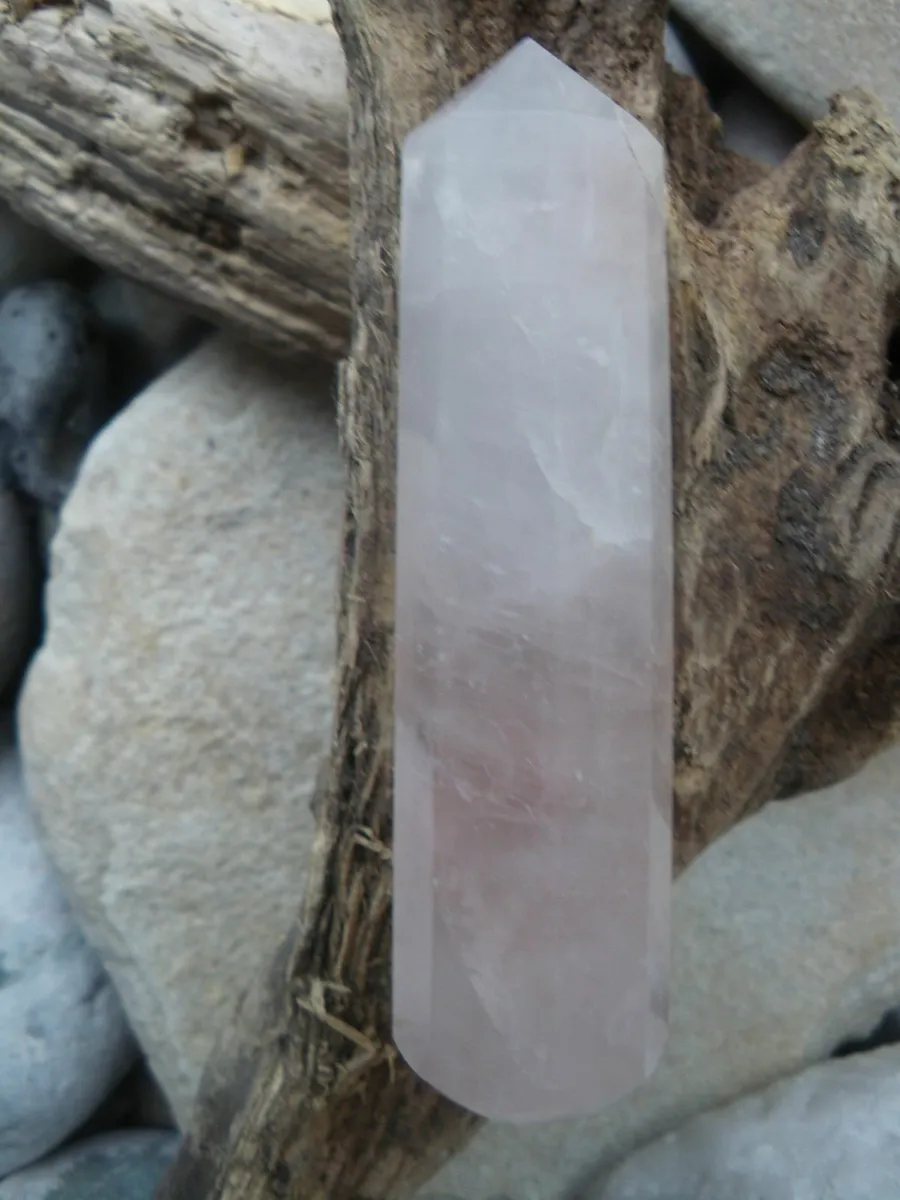 Rose Quartz wand, Crystals, Gemstones - Image 1