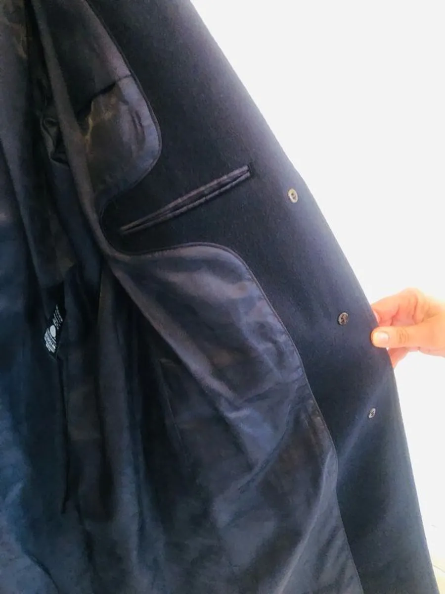 Single breasted ladies wool navy jacket - Image 4