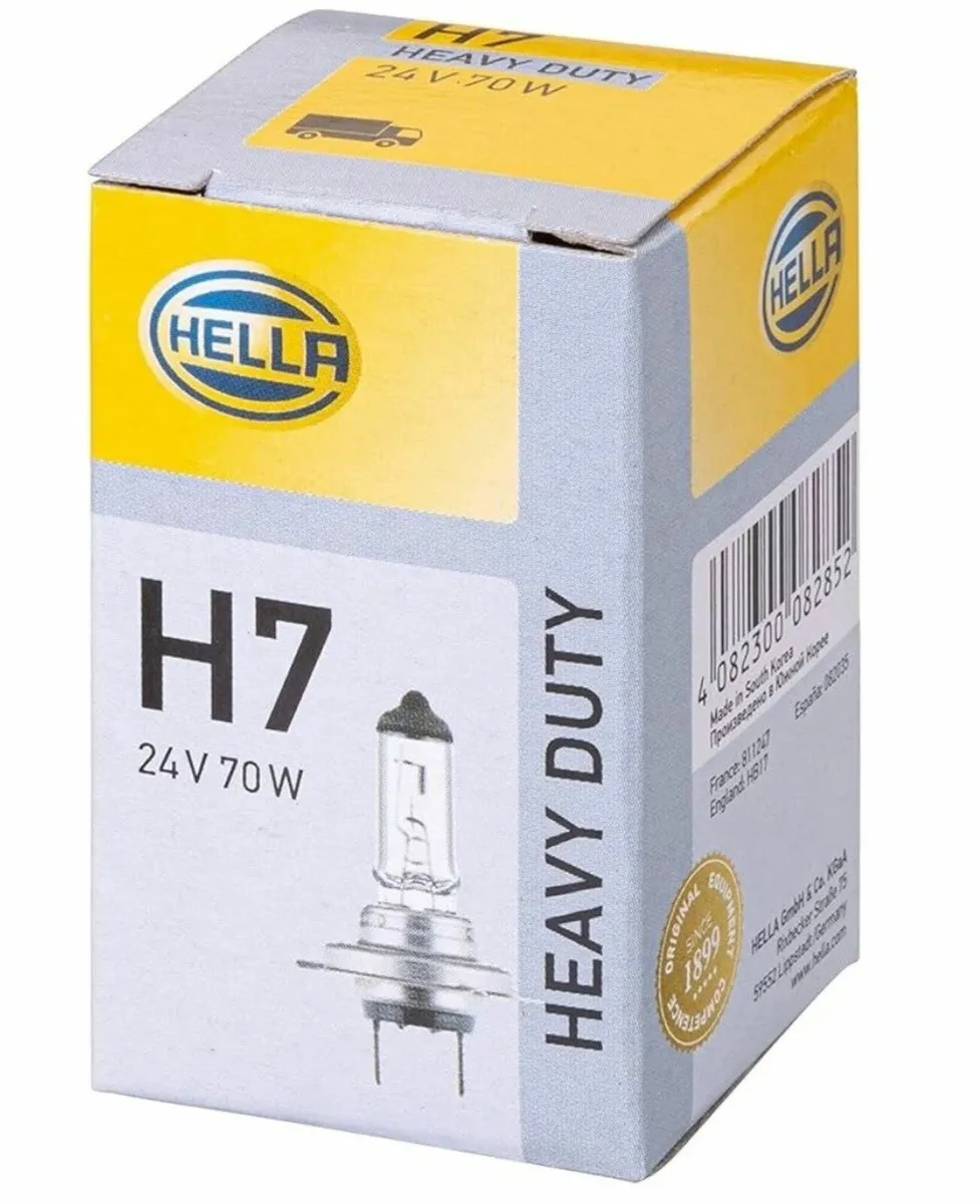 Hella H7 24V Heavy Duty Headlamp BULB 70W HGV - Image 1