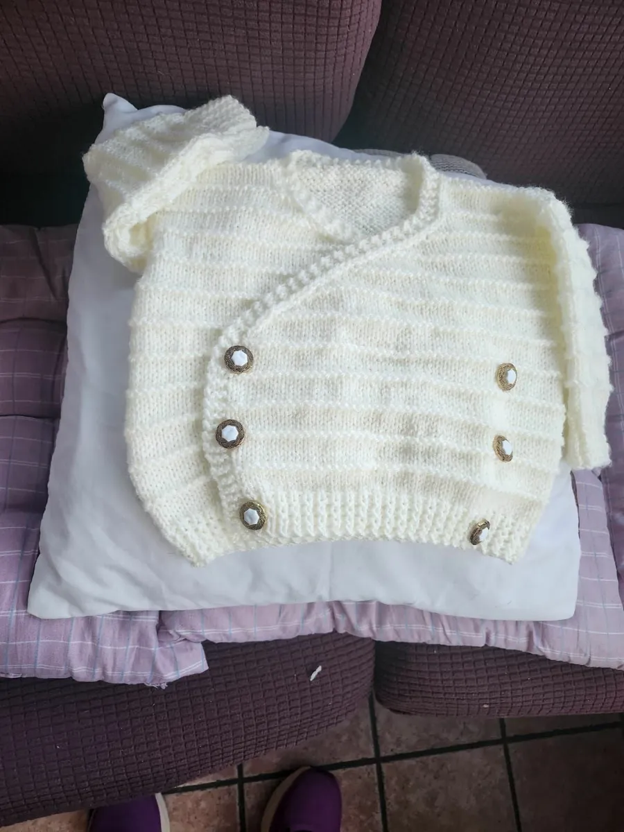 Baby hand knitted cardigans - Image 2