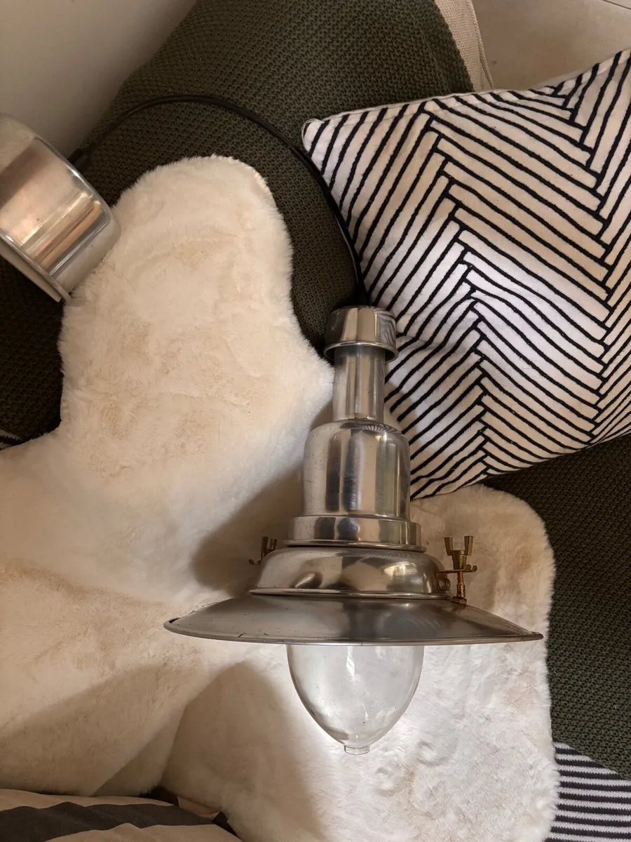 Vintage searchlight pendant light