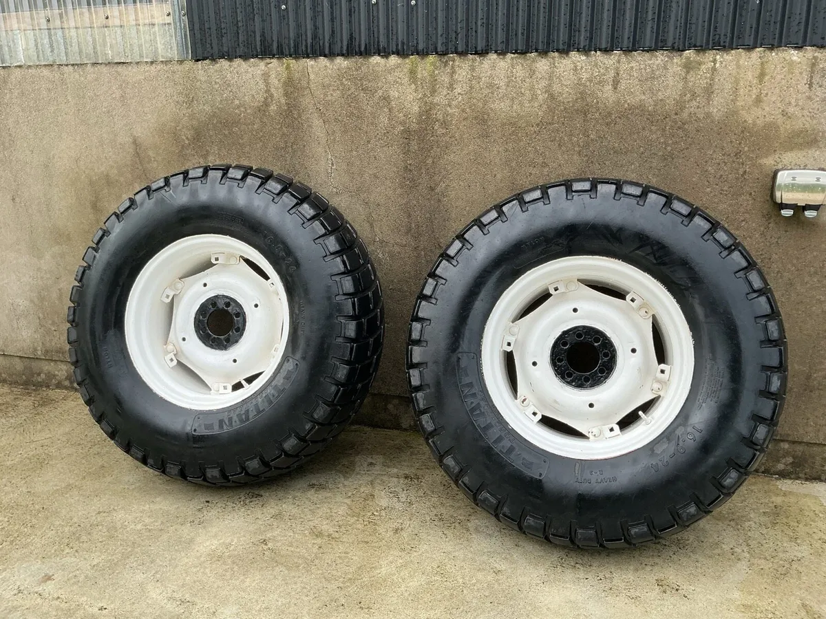 16.9-24 Turf/ Grass Tyres + Rims - Image 1