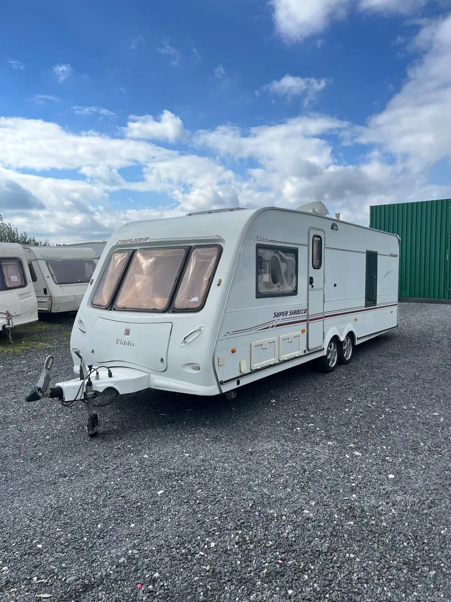 Elddis 4 Berth Fixed Bed Rear Washroom Caravan - Image 1