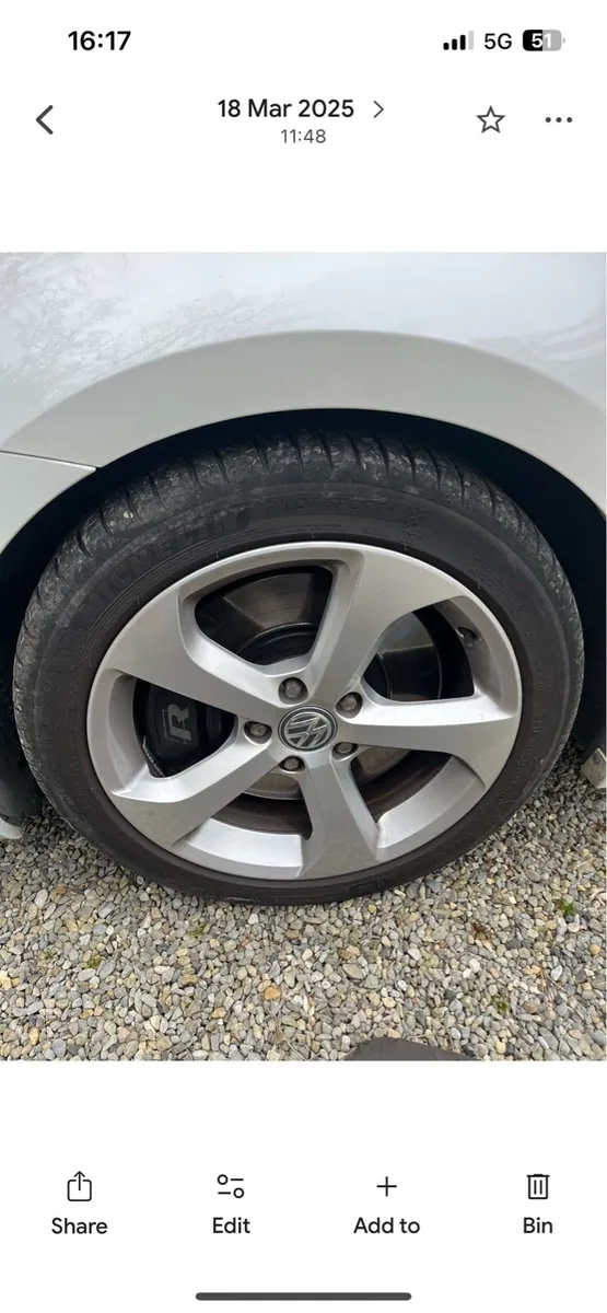 17” vw gti alloys 5x112 - Image 2