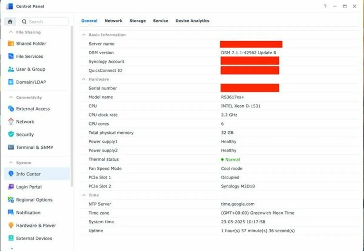 Synology RS3617xs+ - 12 Bay 96TB Rackmount NAS - Image 3