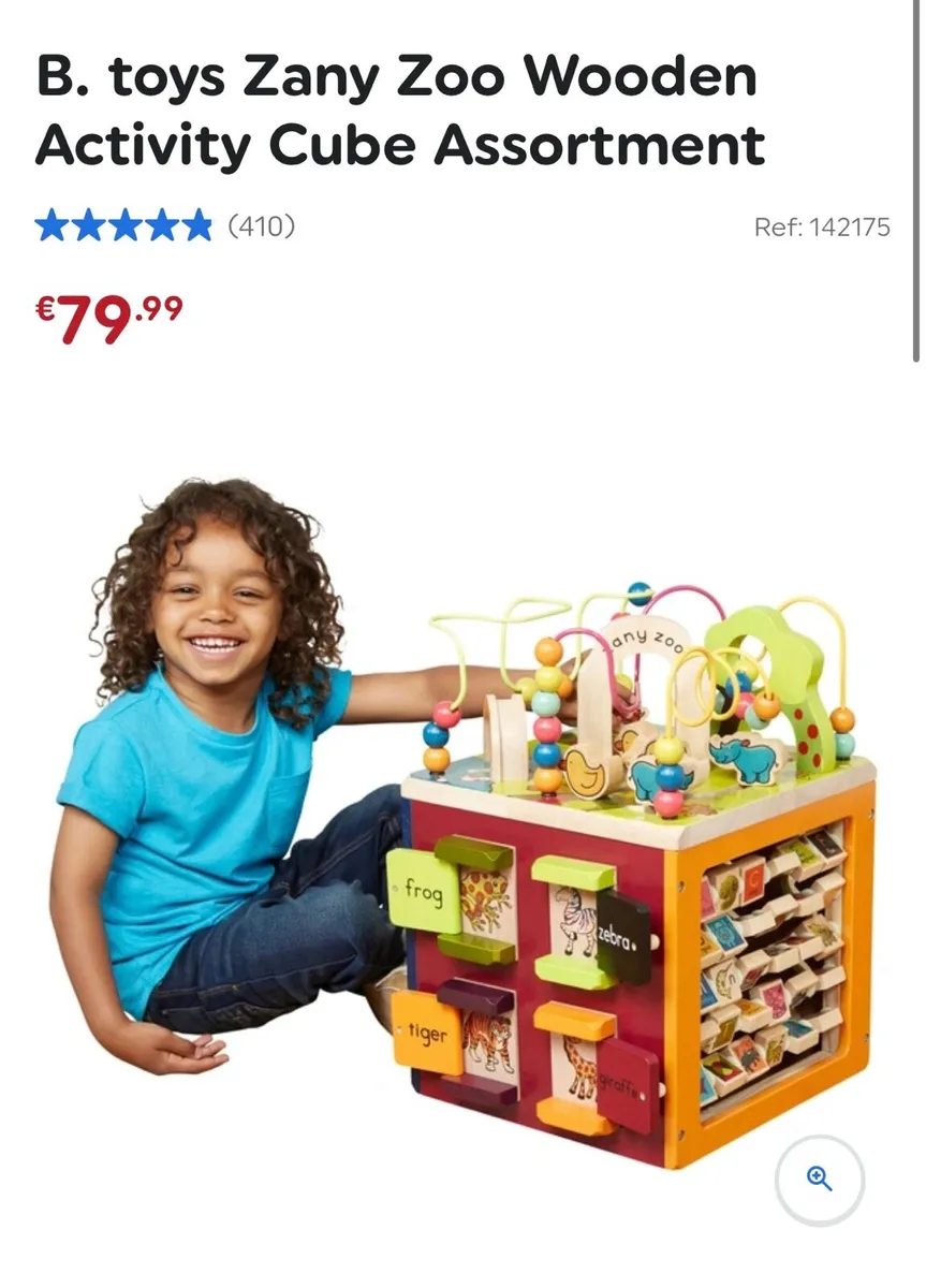 Zany Zoo Wooden Activity Cube Assortment - Image 1