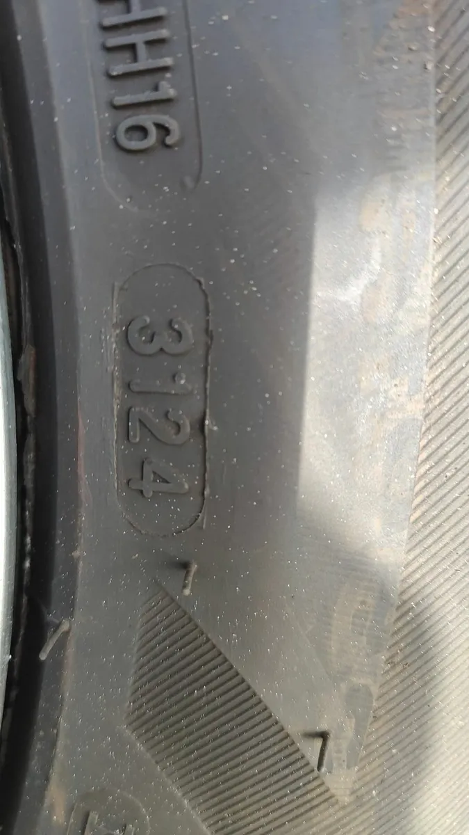 Set of steel wheels and tyres. - Image 2
