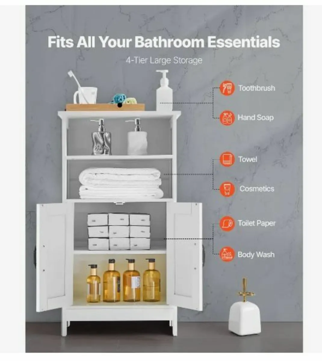Bathroom Floor Cabinet - Image 2