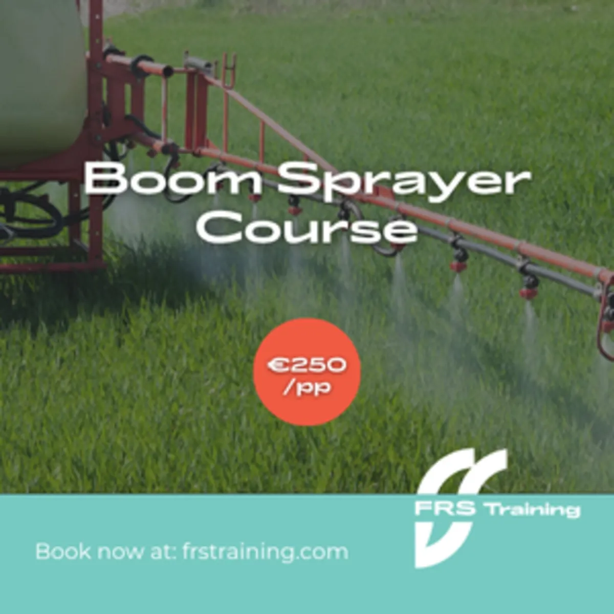 Boom sprayer Pesticide applicator course- Kerry