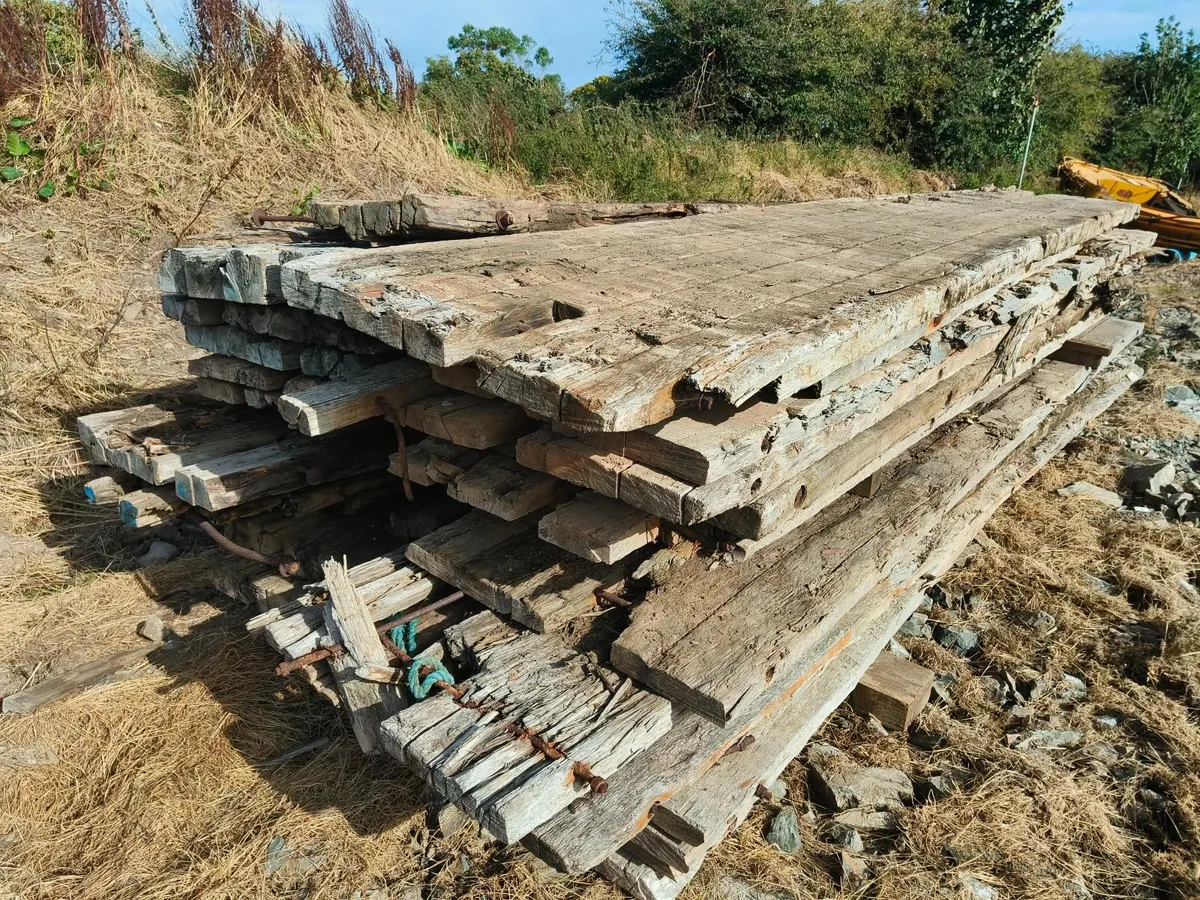 2 bundles of timber Bogmats 5m x 1m x 75mm deep - Image 1