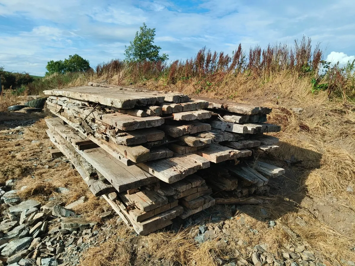 2 bundles of timber Bogmats 5m x 1m x 75mm deep - Image 2