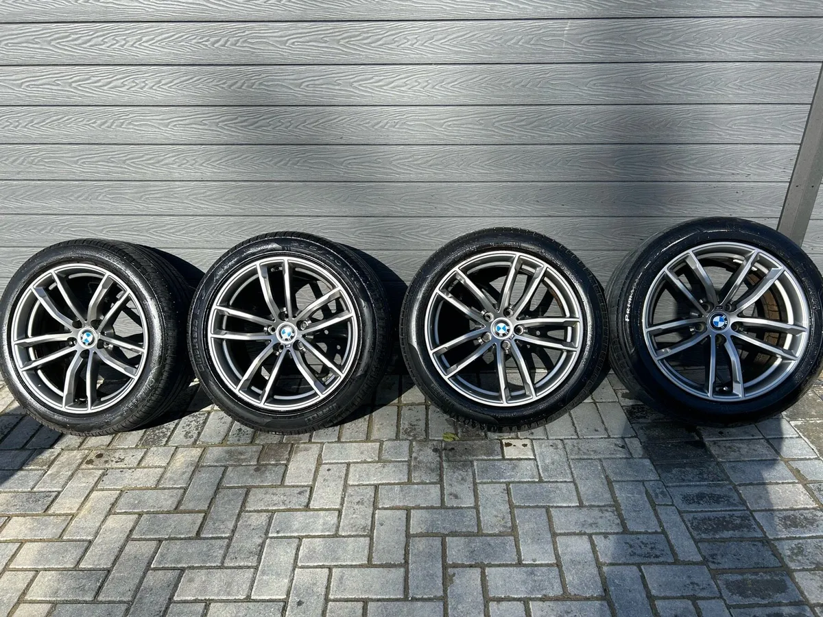 18” GENUINE BMW 5 SERIES ALLOY WHEELS & TYRES - Image 2