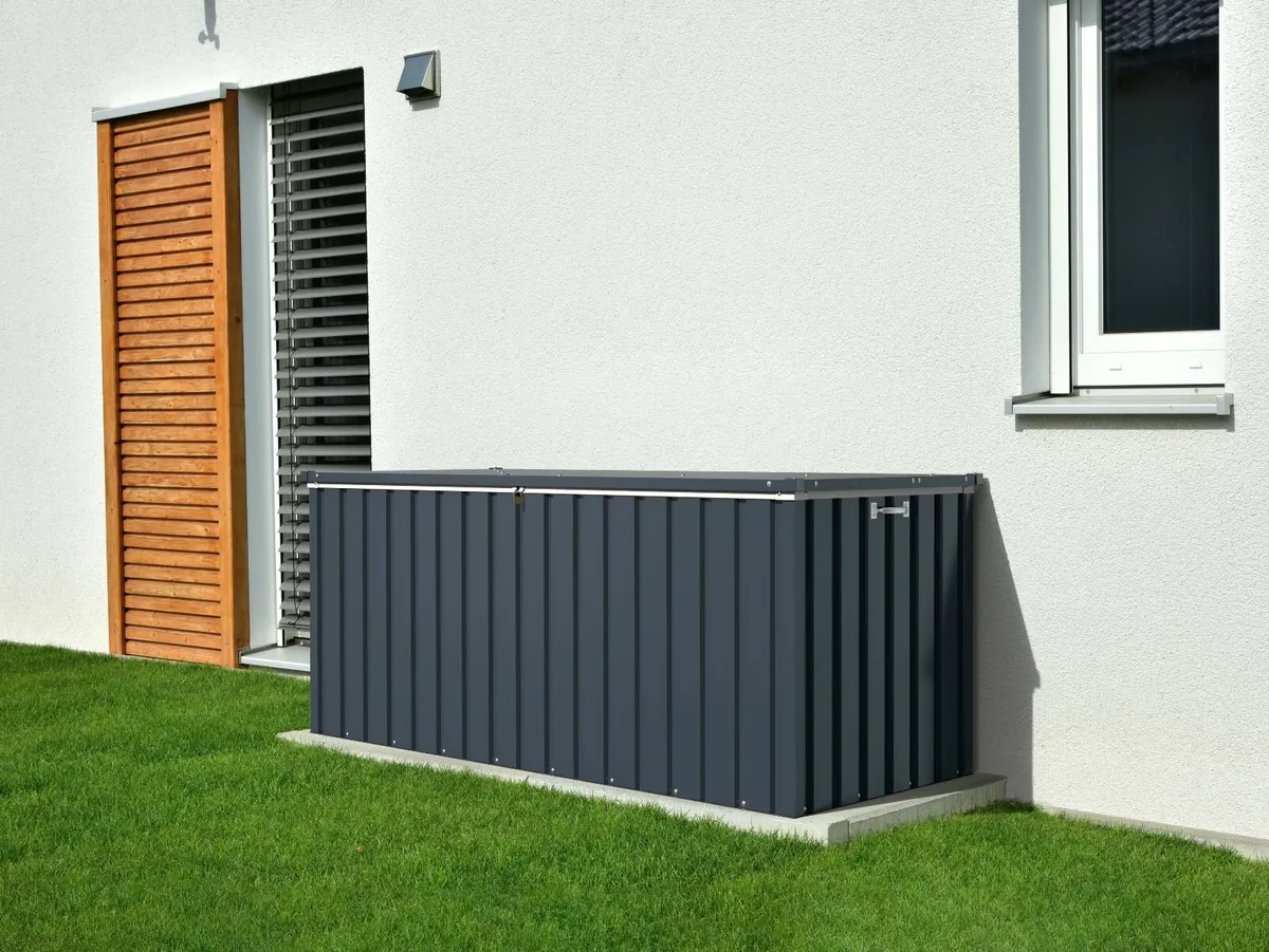 770 Litre Steel Patio Boxes Grey or Brown - Image 4