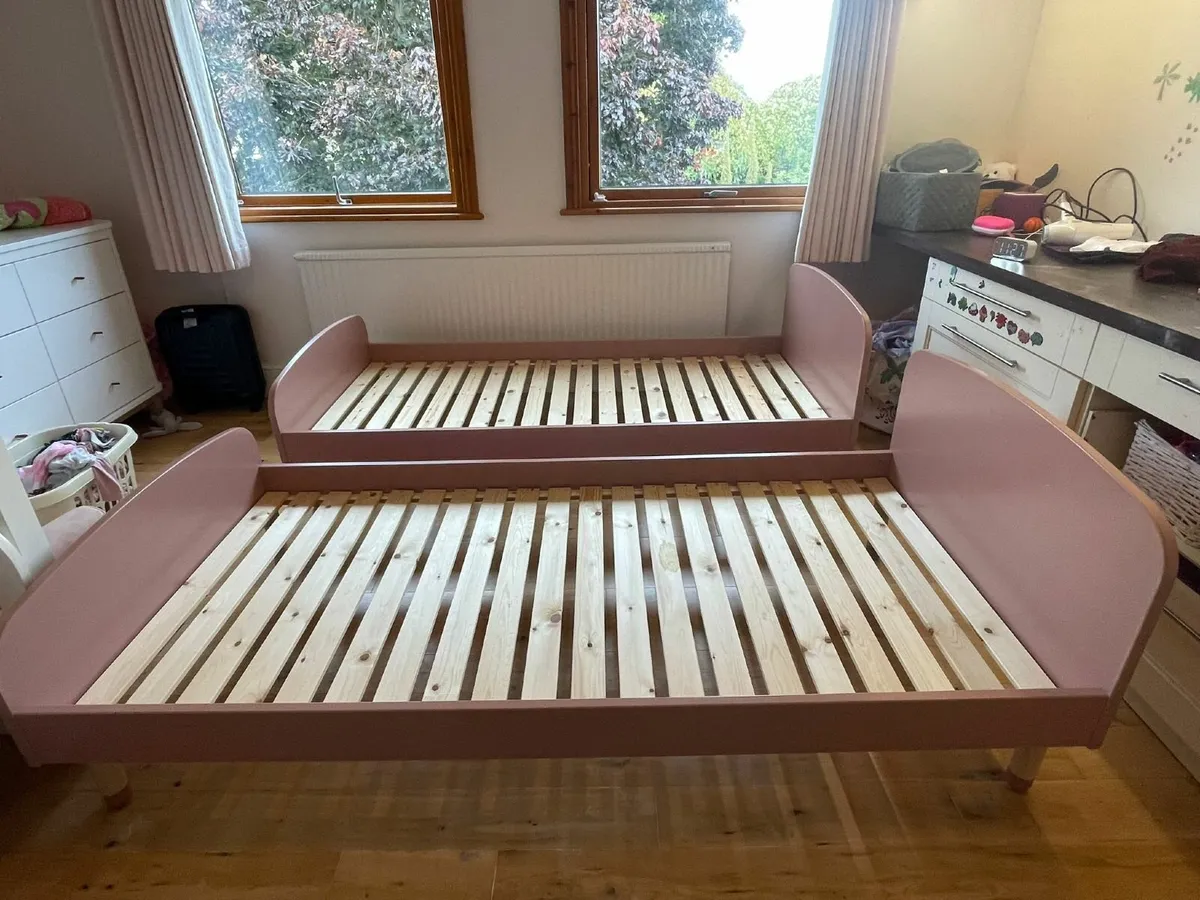 Childrens Single Bed with rails x 2 - Image 3