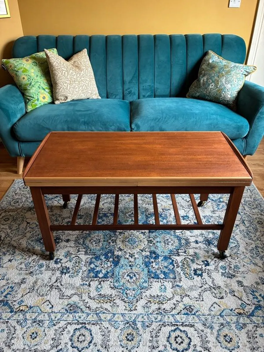 Mid century extendable coffee table - Image 1