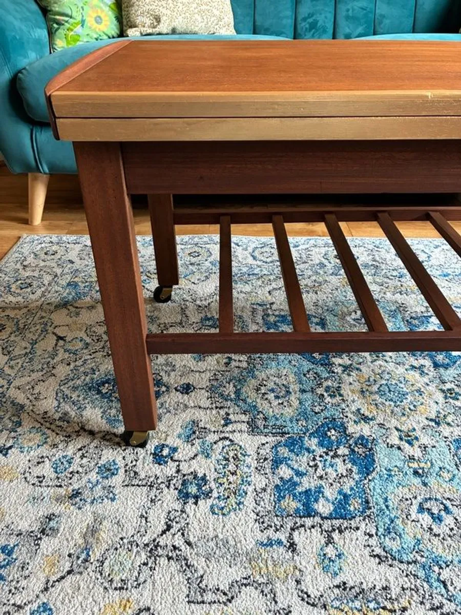 Mid century extendable coffee table - Image 2