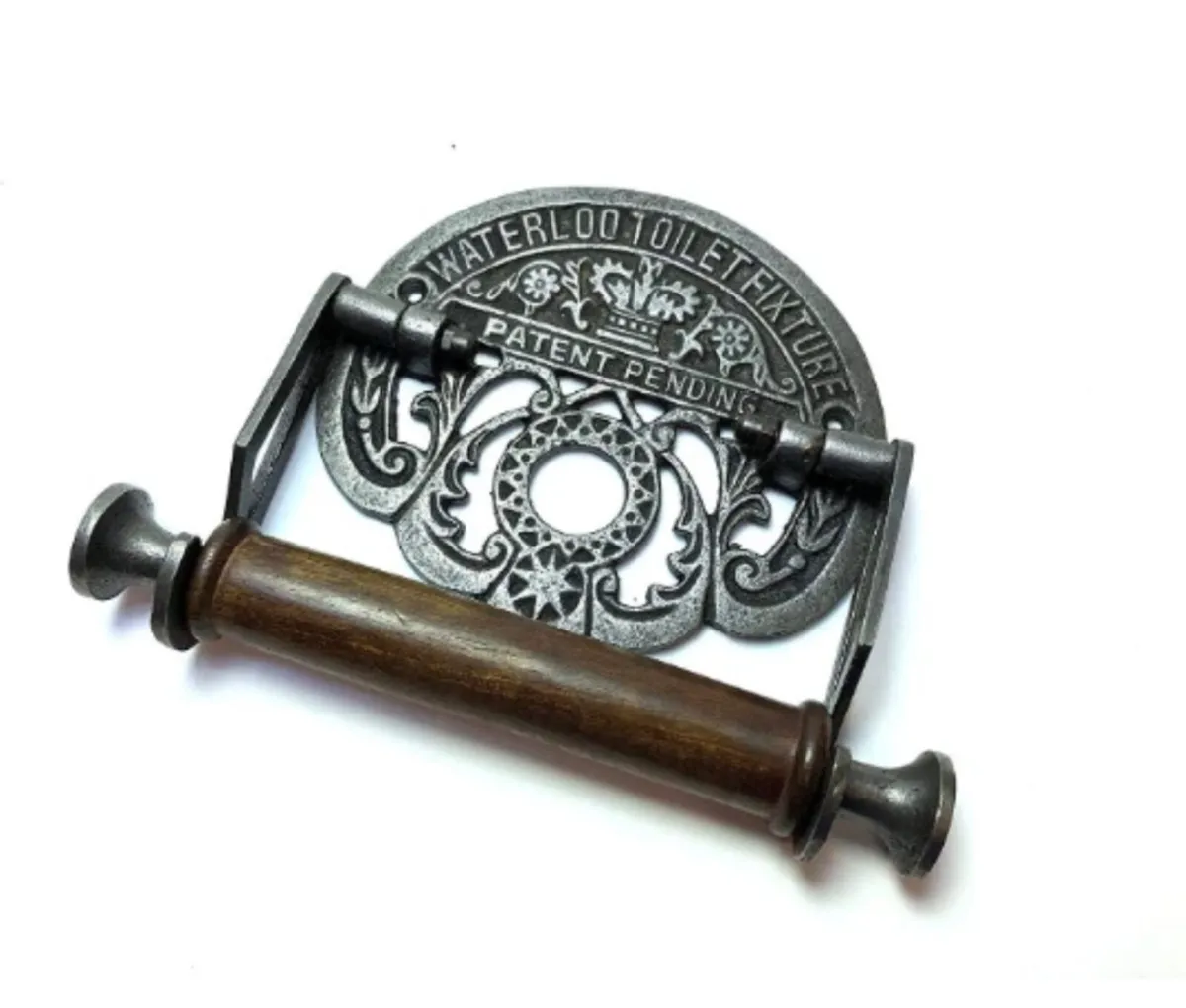 Cast Iron Retro Style Toilet Roll Holder NEW - Image 1
