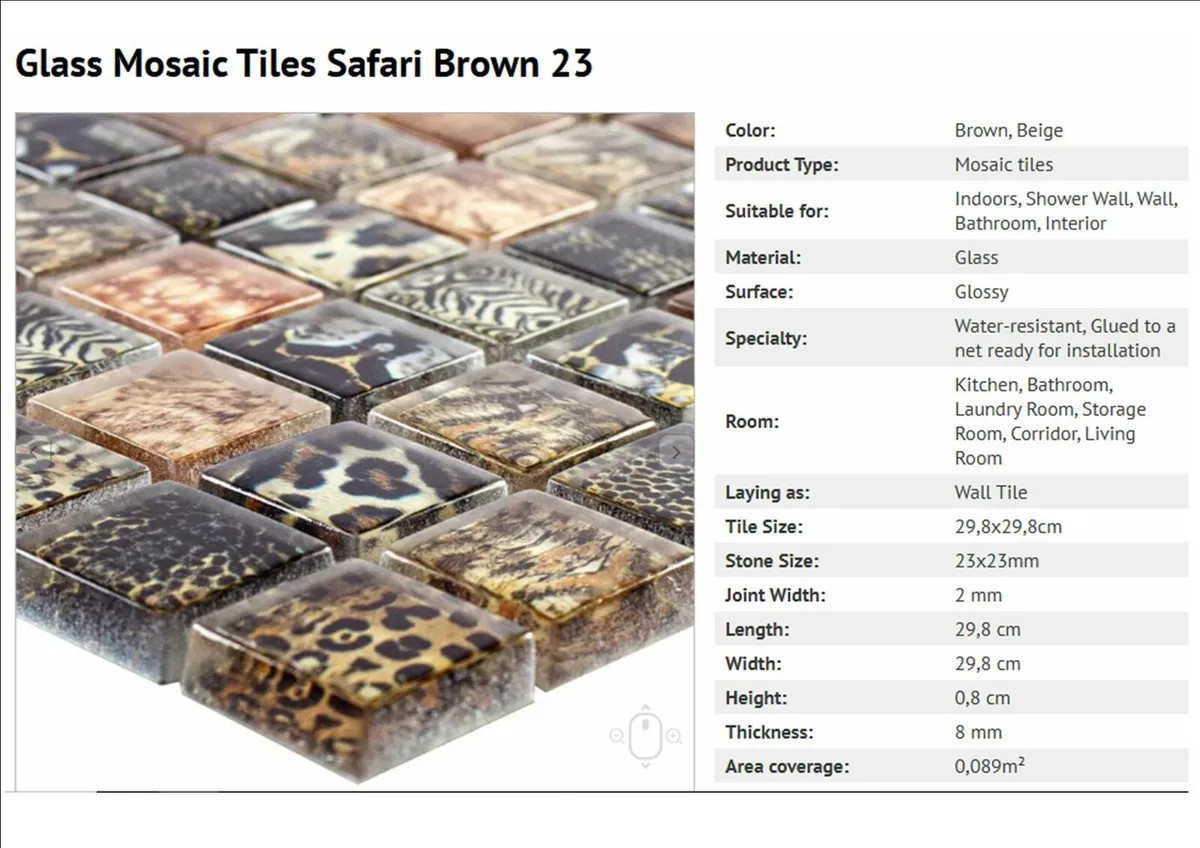Beautiful glass mosaicTiles - Image 1
