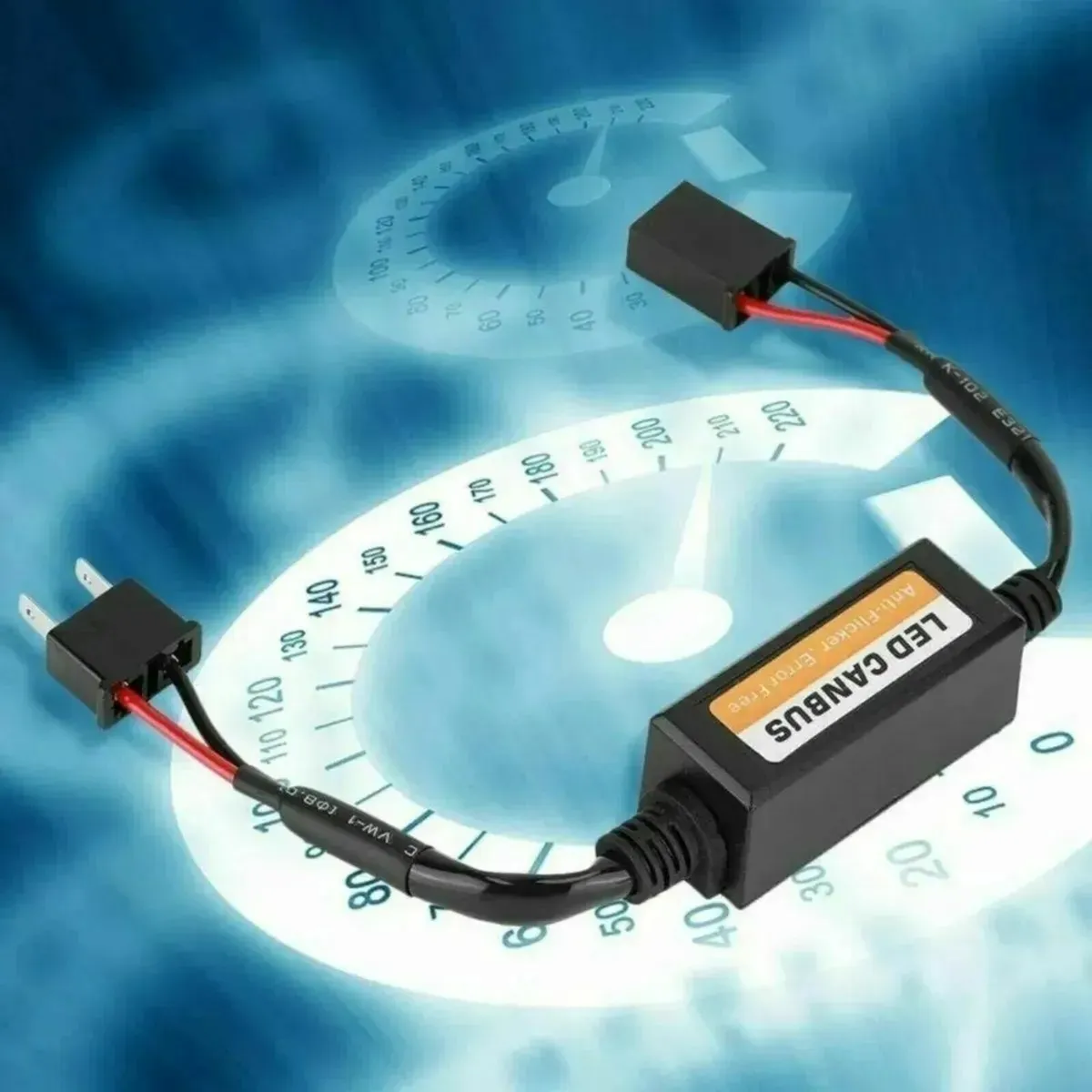 2X H7 LED Canbus Decoder Error-Free Anti-Flicker - Image 3
