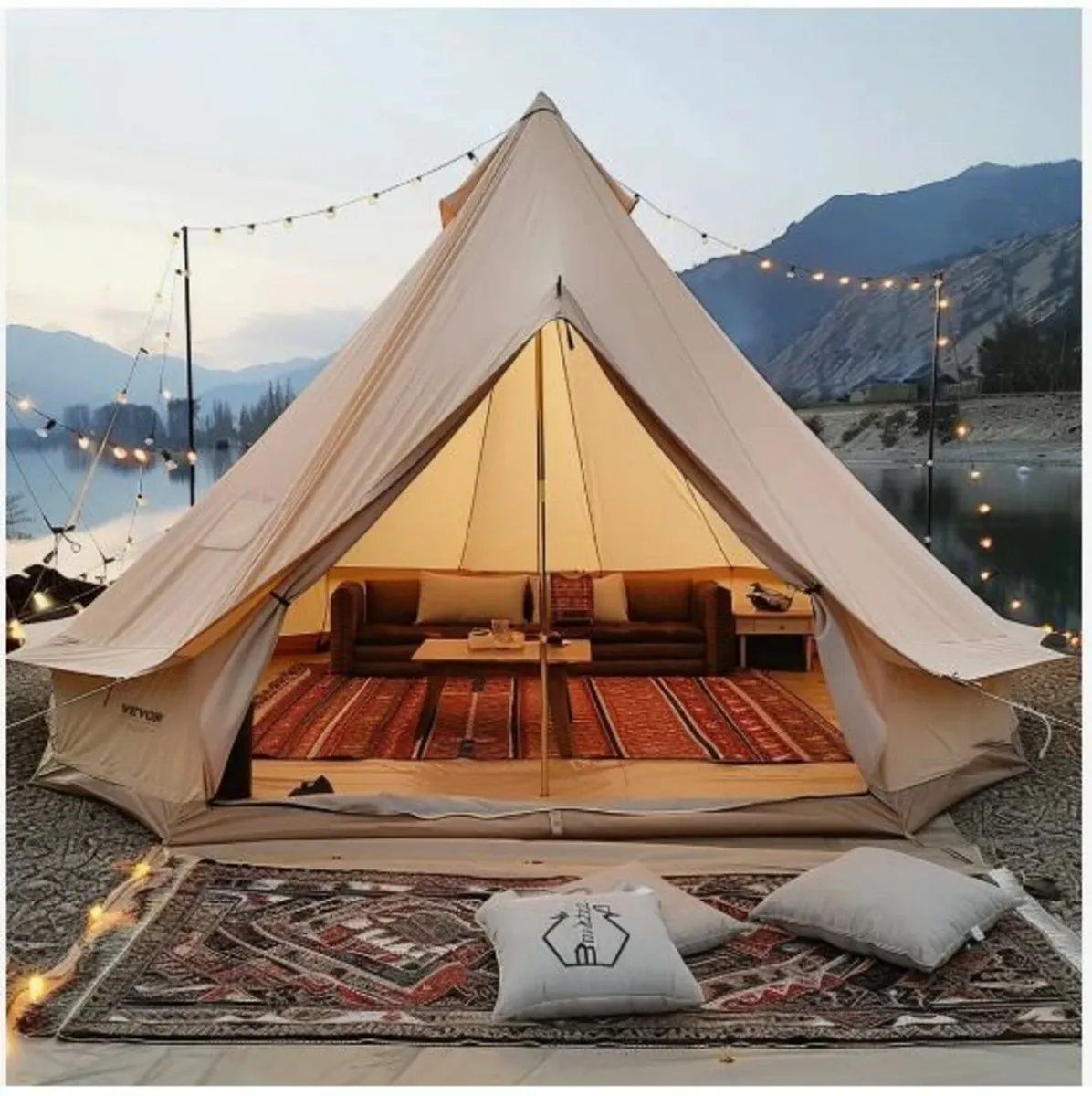 Canvas Bell Tent, 4 Seasons 6 m/19.68 ft - Image 1
