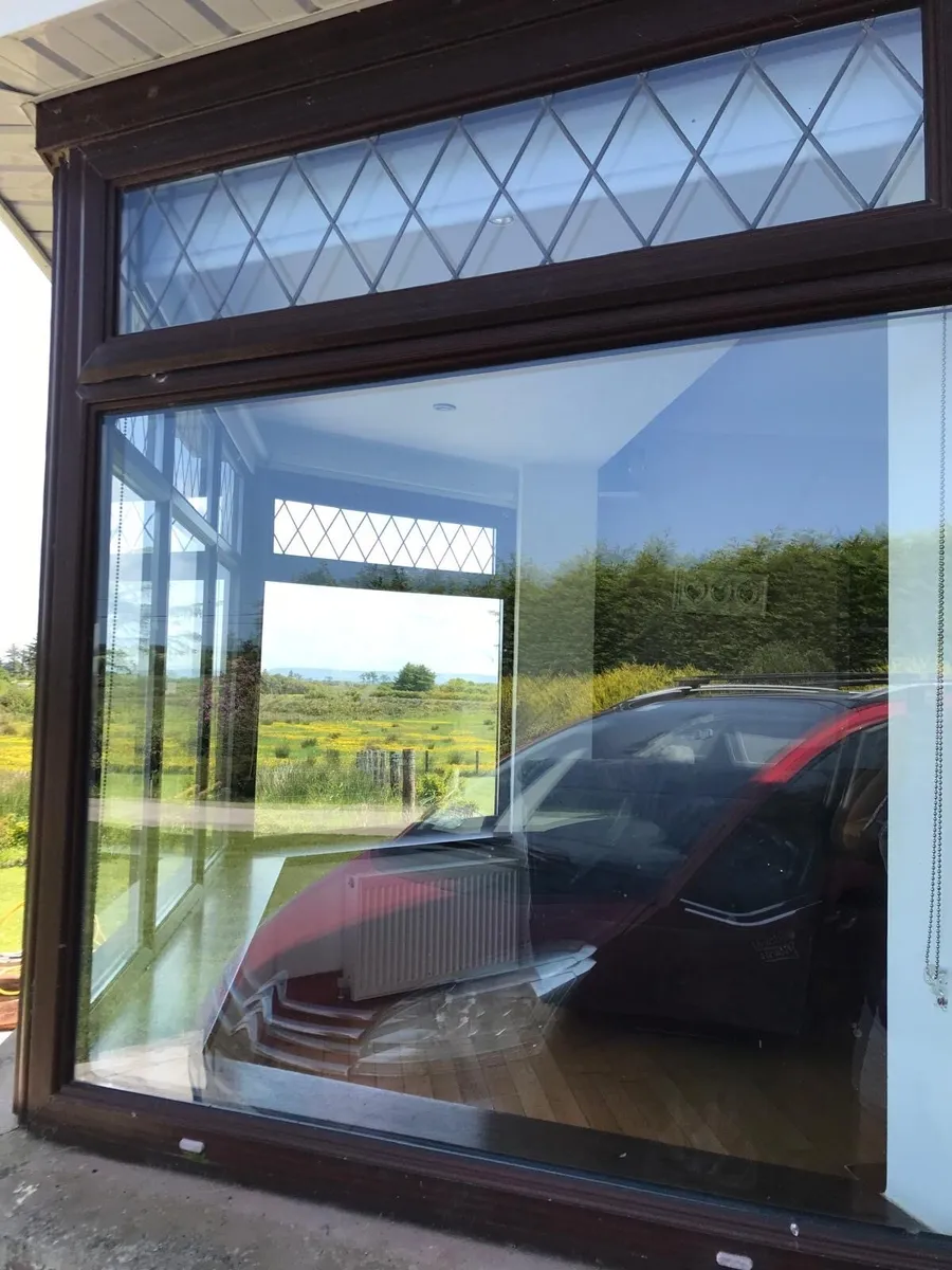 FREE TO TAKE AWAY Brown double glazed bay windows - Image 1